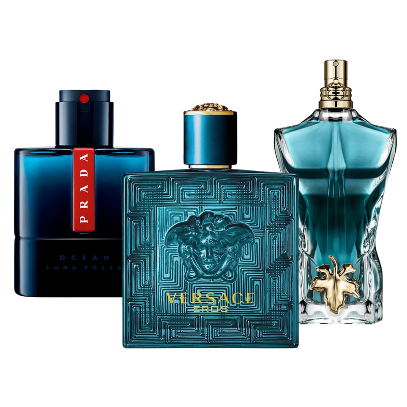 Free 3 Parfums Prada Luna Rossa, Versace Eros, Le Beau (Eau De Parfum)