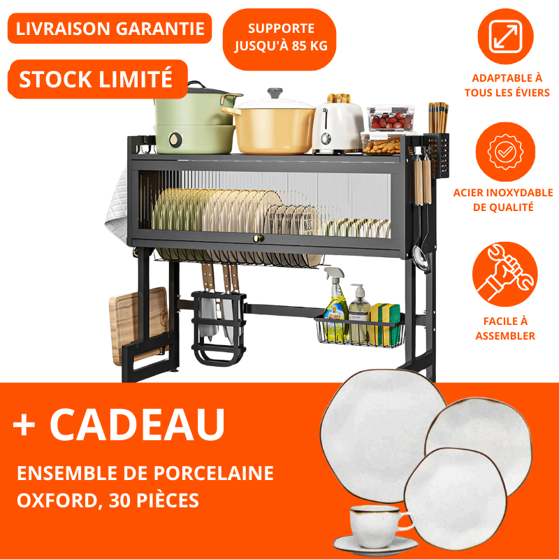 ÉGOUTTOIR PRO FIVE + CADEAU: ENSEMBLE DE PORCELAINE OXFORD